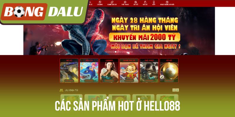 Các sản phẩm hot ở Hello88