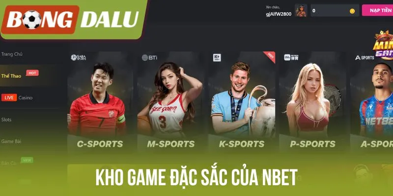 Kho game đặc sắc của Nbet