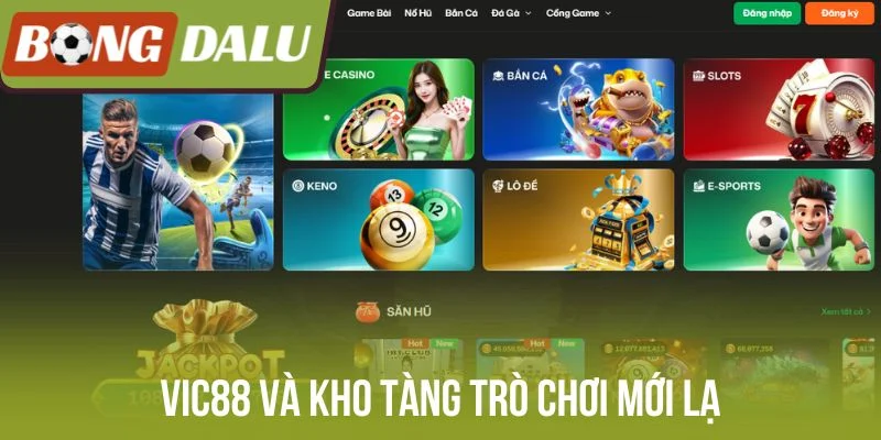 Vic88 và kho tàng trò chơi mới lạ